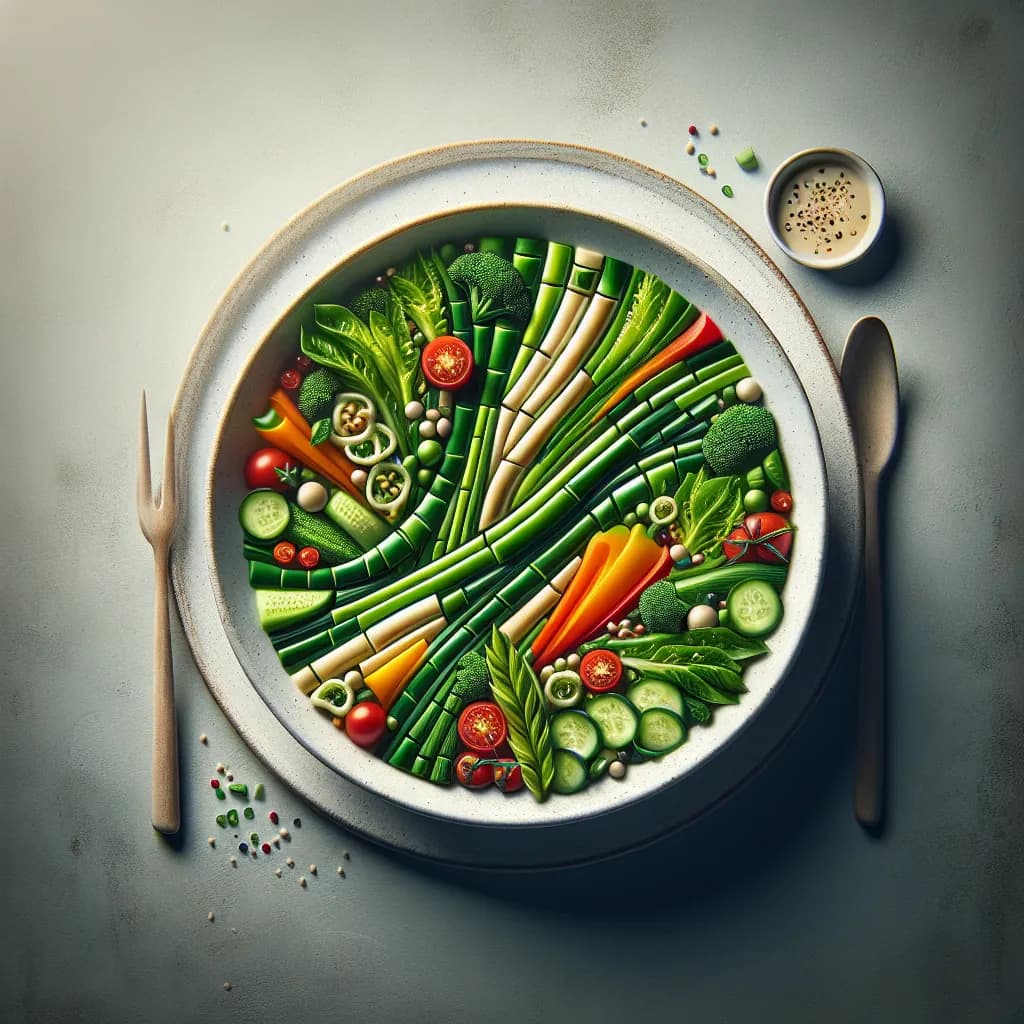 Bambus-Salat