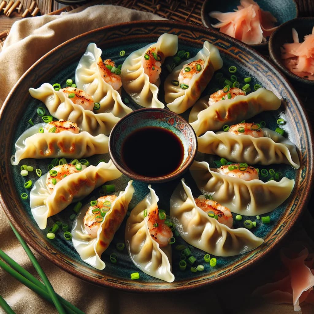 Garnelen-Gyoza