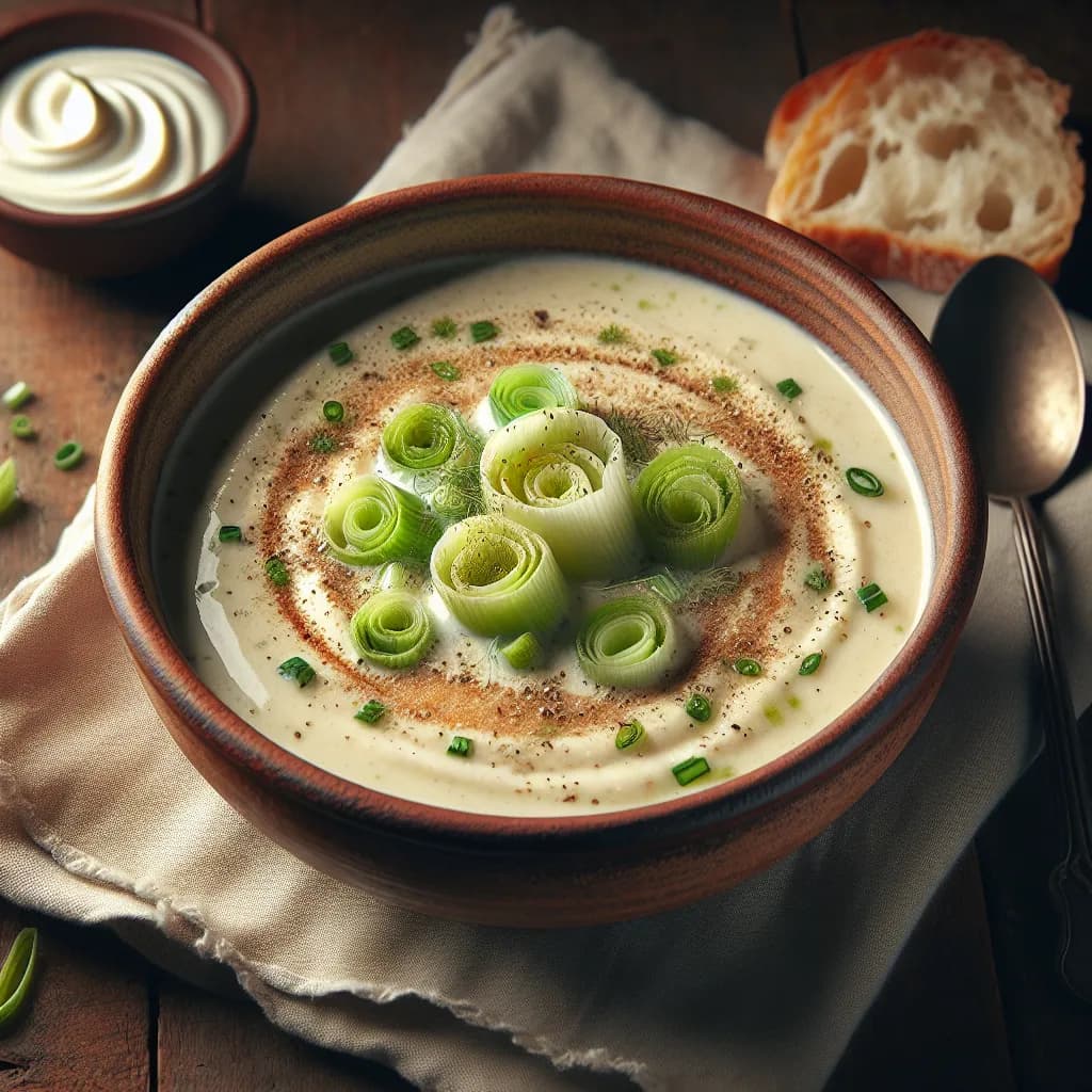 Lauchcremesuppe
