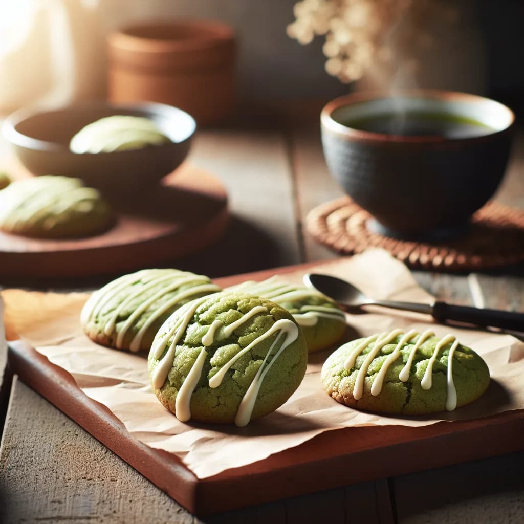 Matcha-Kekse