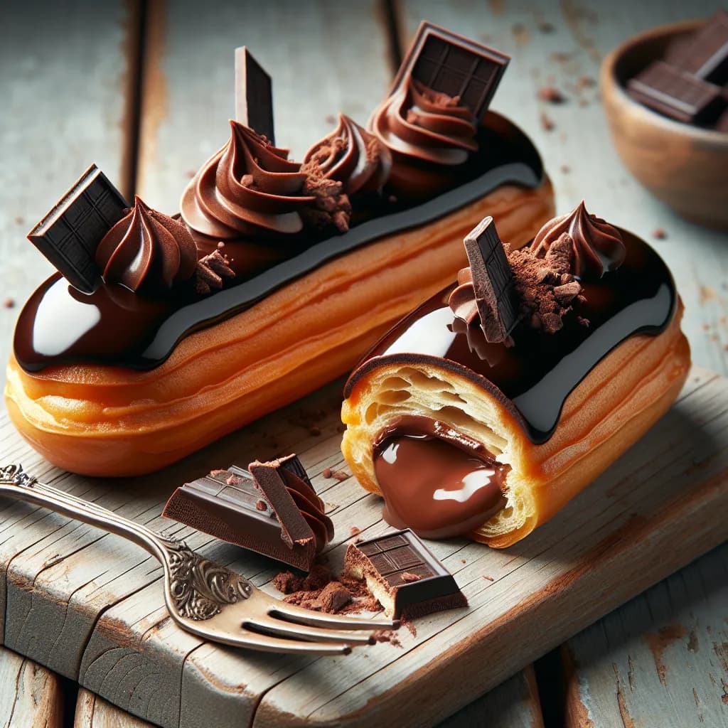 Éclair au Chocolat et Café