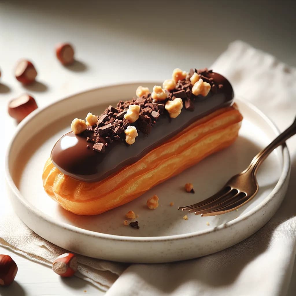 Éclair au Chocolat et Noisette