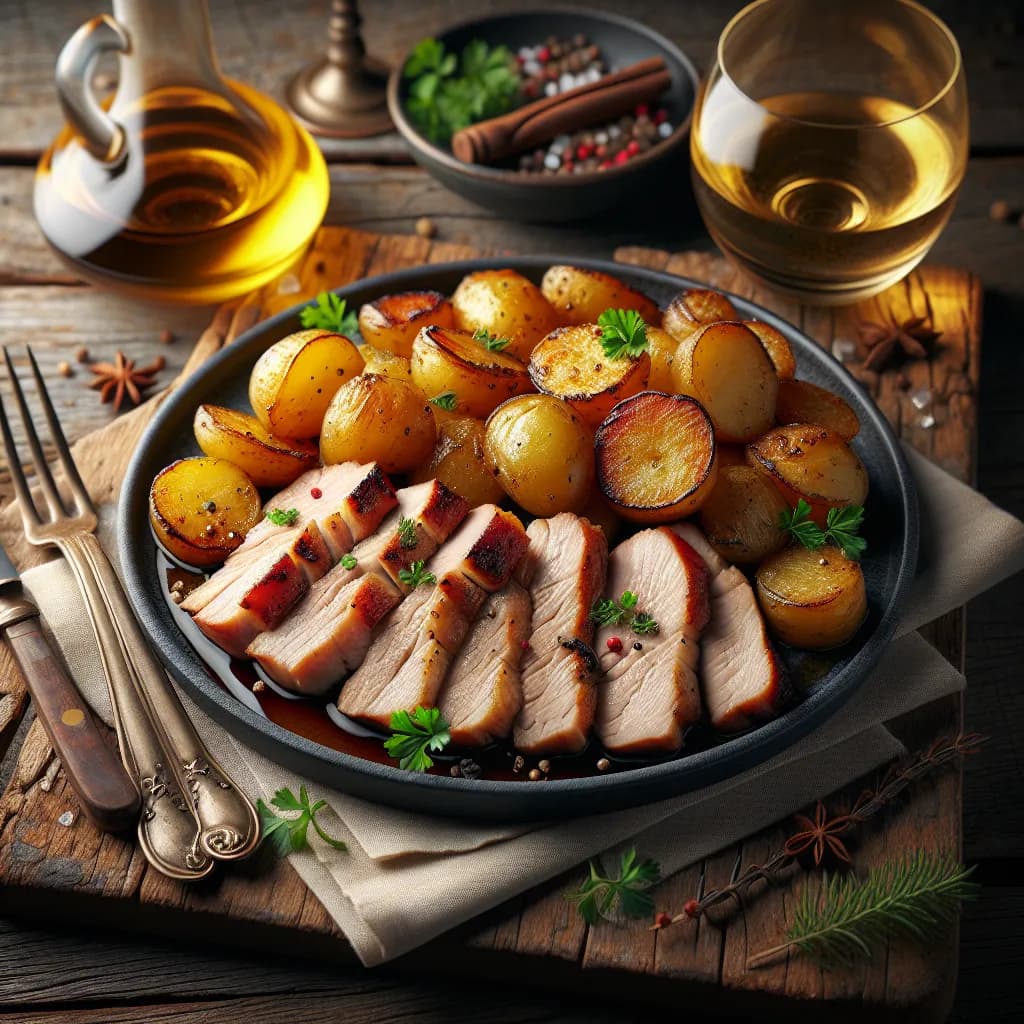 Émincé de Porc aux Pommes de Terre