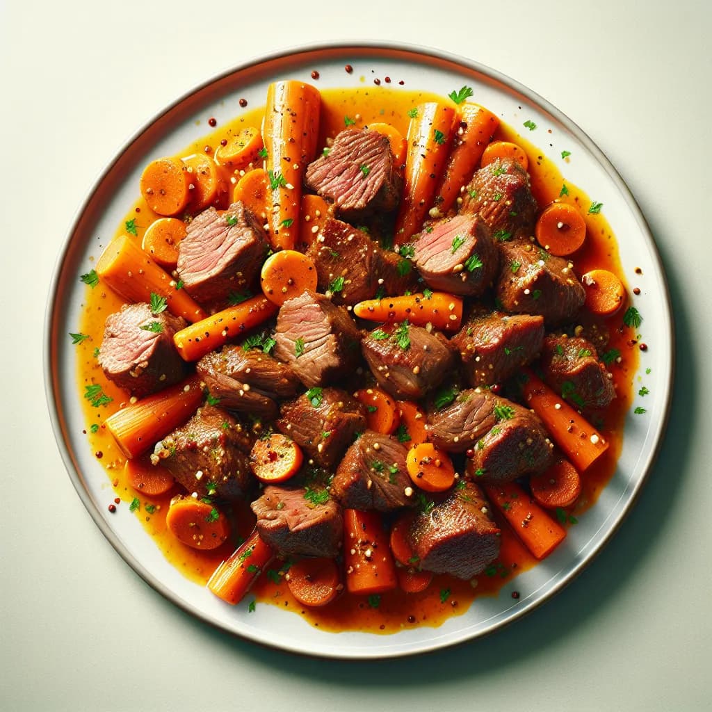 Agneau sauté aux carottes