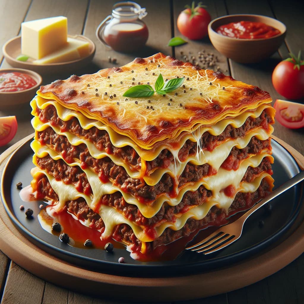 Air Fryer Beef Lasagna