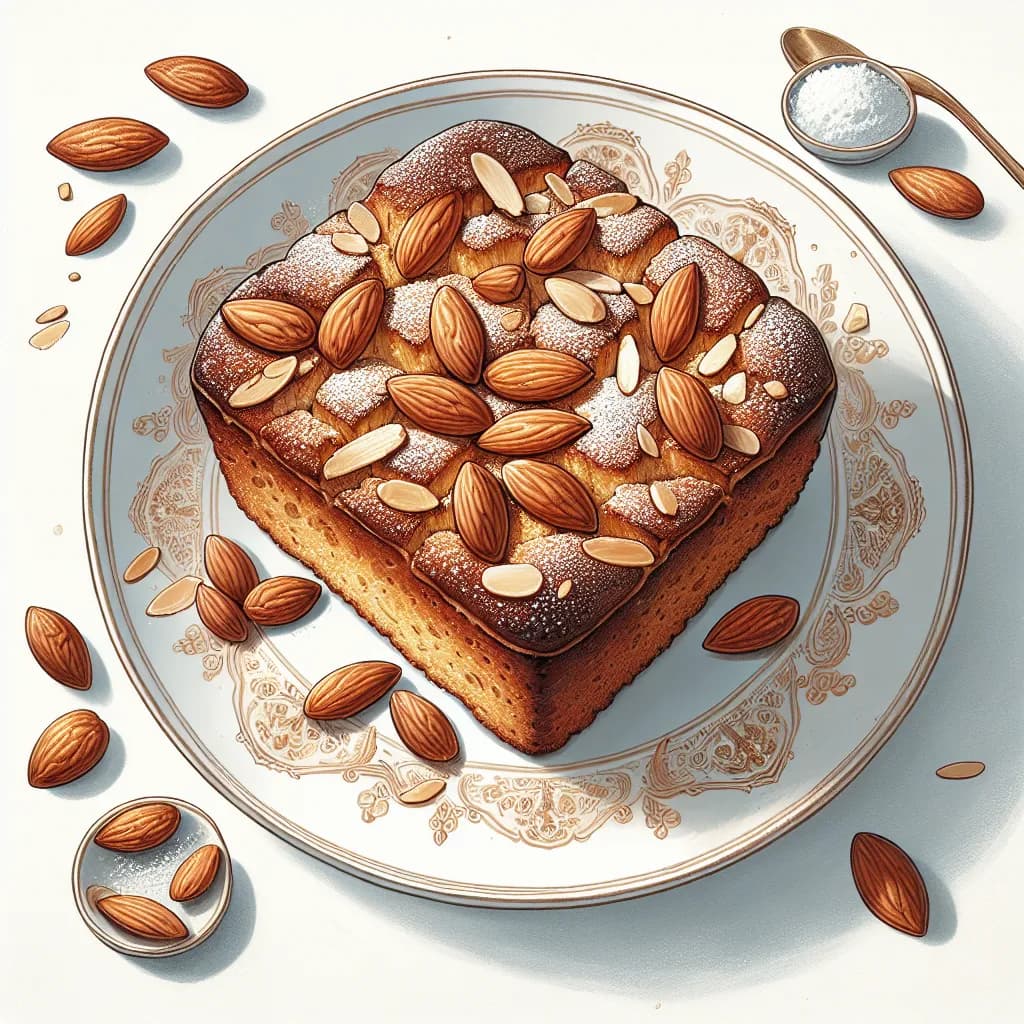 Almond and Rye Bread Pudding