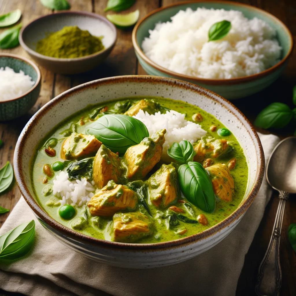 American Style Green Curry Chicken