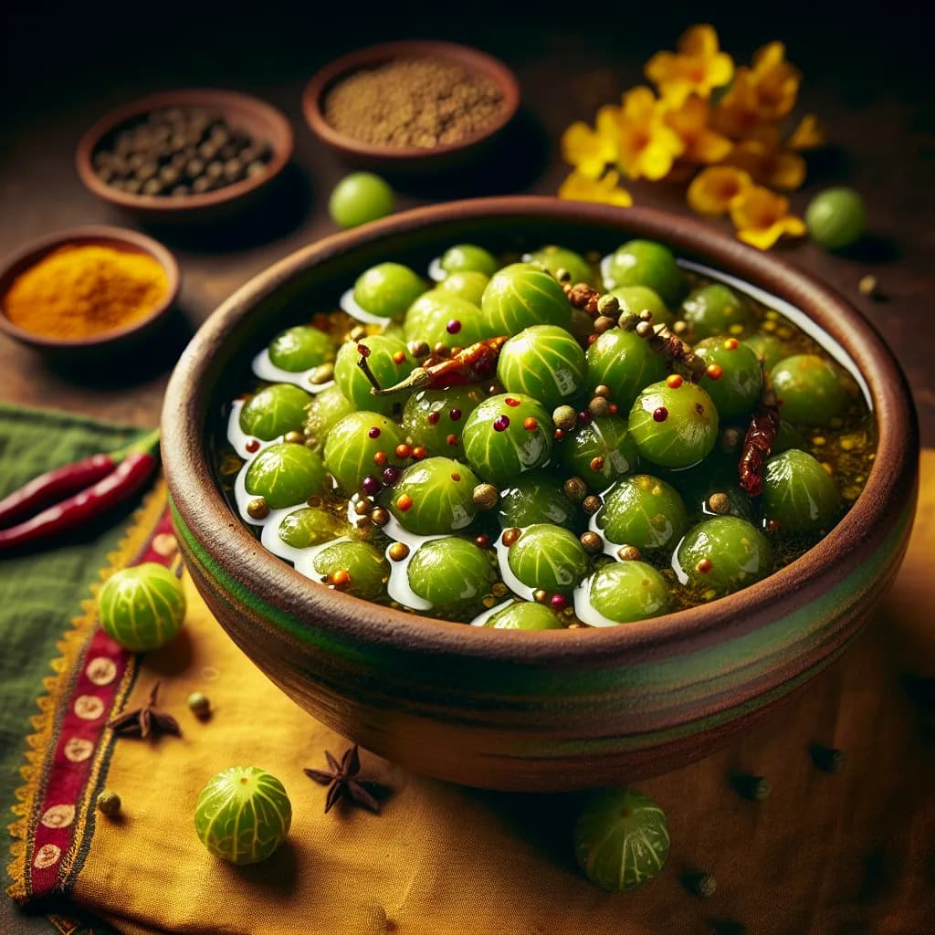 Amla Achar (Indian Gooseberry Pickle)