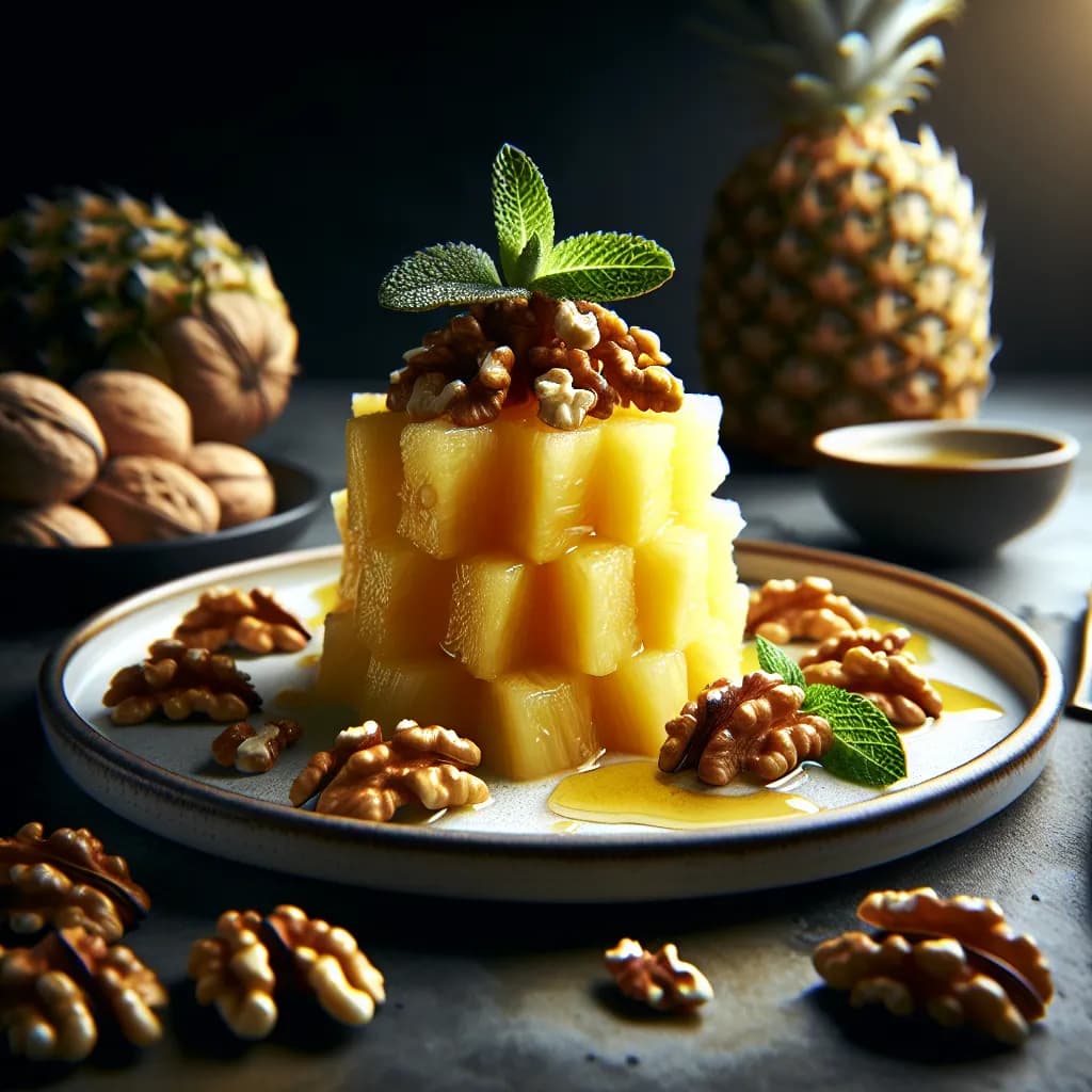 Ananas et Noix Croquants