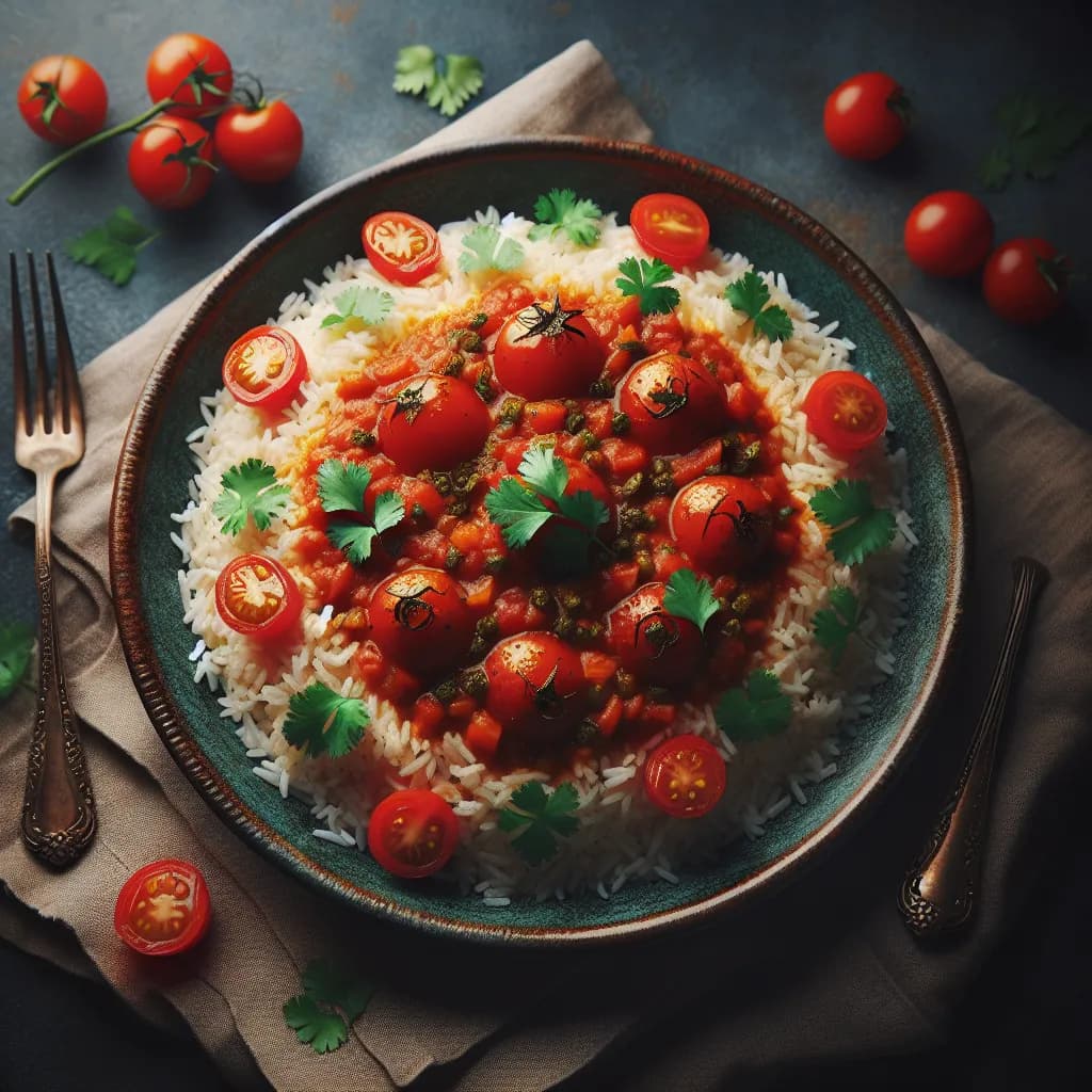 Andhra Style Tomato Rice