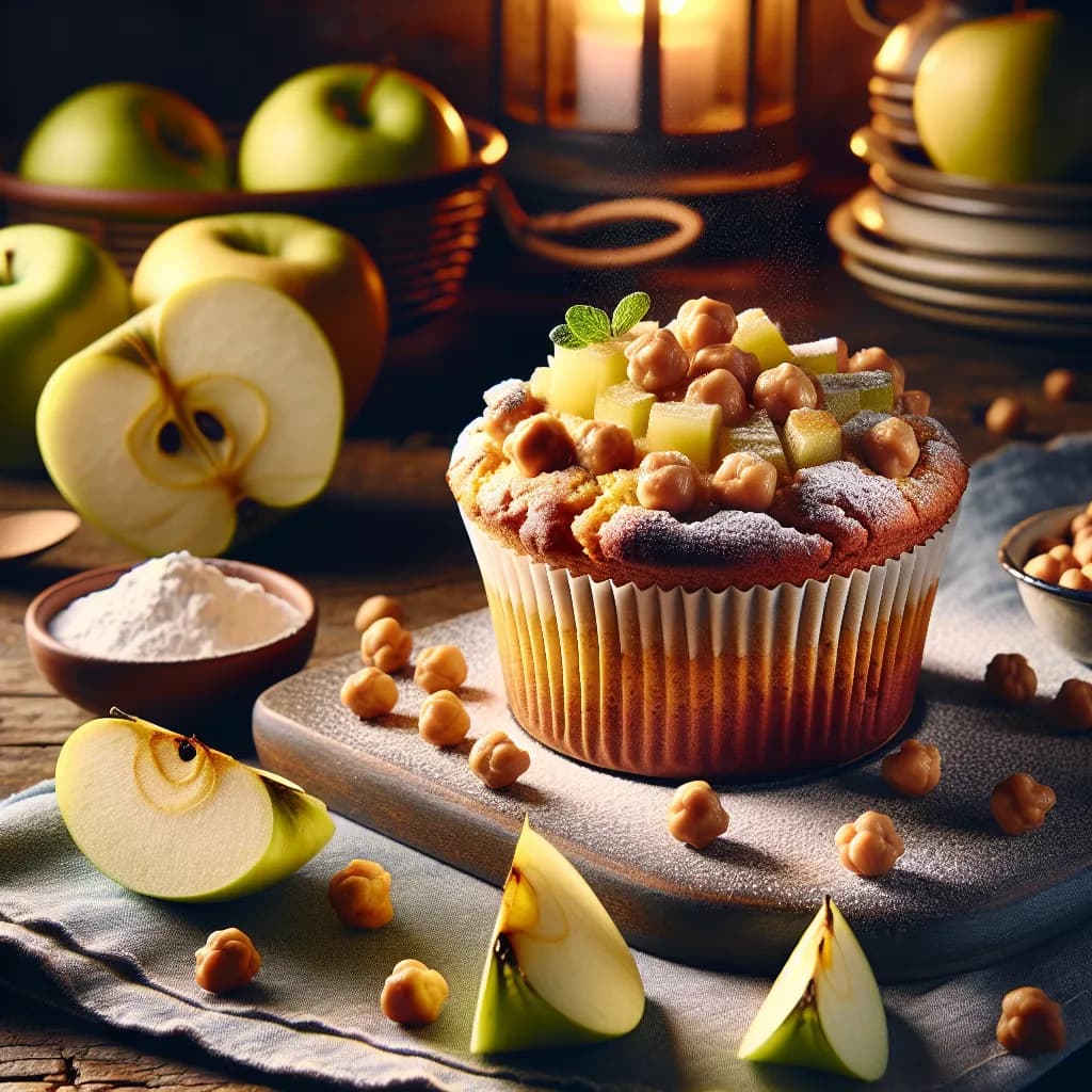 Apfel-Kichererbsen Tassenkuchen
