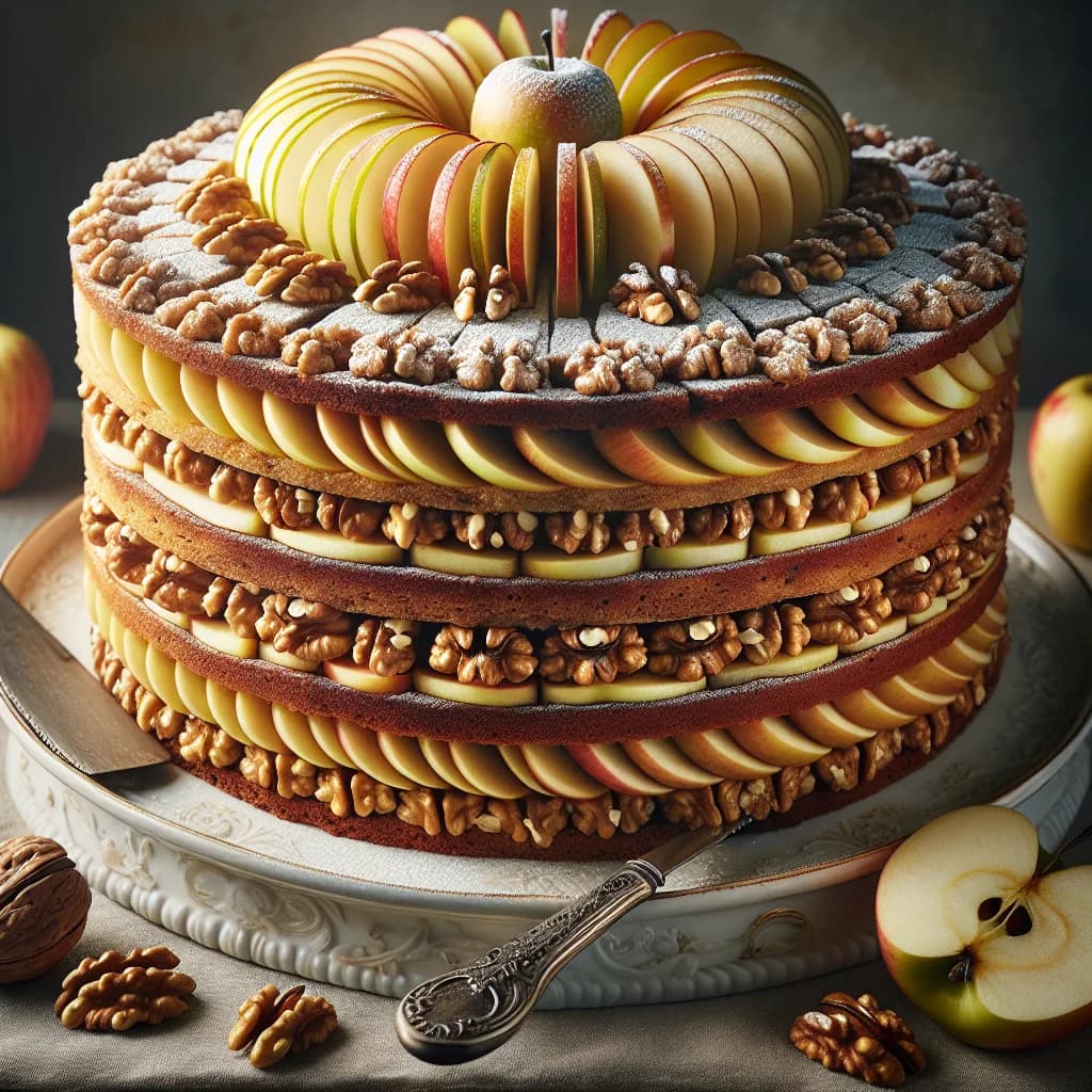 Apfel-Walnuss-Torte