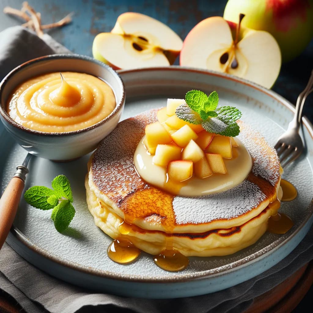 Apfelmus-Pfannkuchen