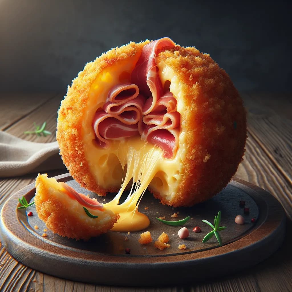 Arancini al Prosciutto e Formaggio