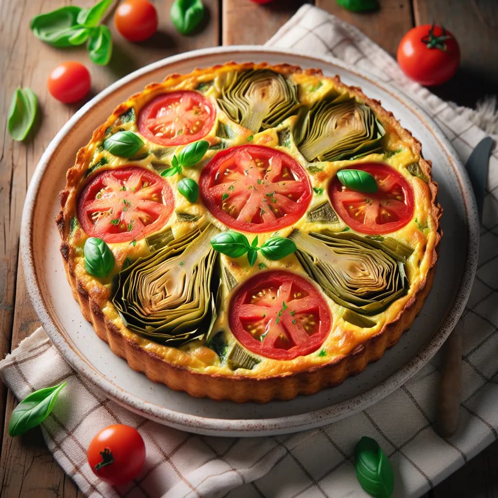 Artichoke and Tomato Frittata