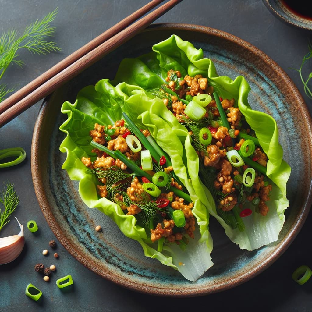 Asian Chicken Lettuce Wraps