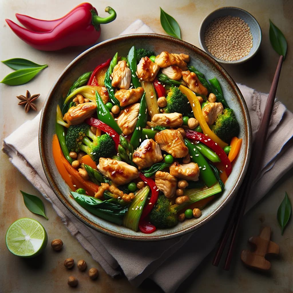 Asian Chicken and Vegetable Stir-Fry