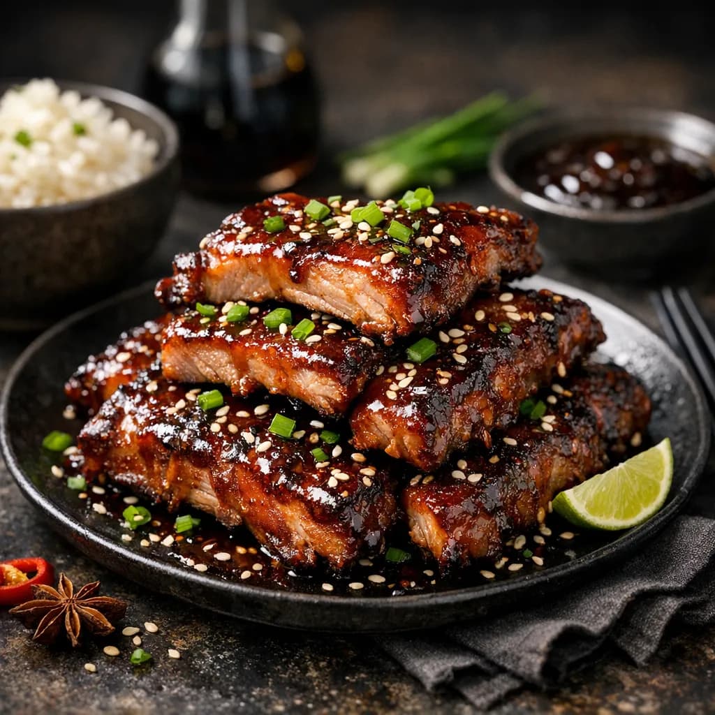 Asian Style Hoisin BBQ Pork Ribs