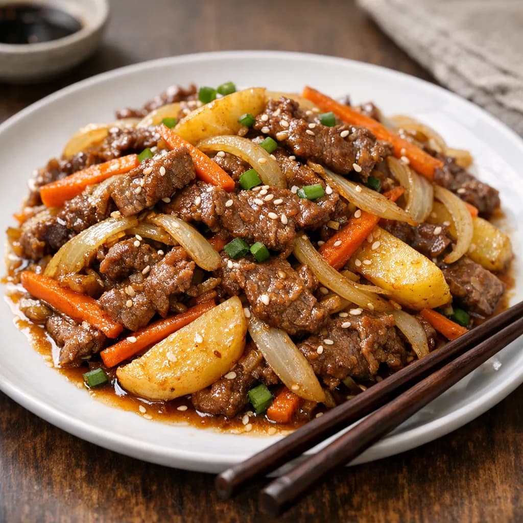 Asian-Style Stir-Fried Beef with Vegetables