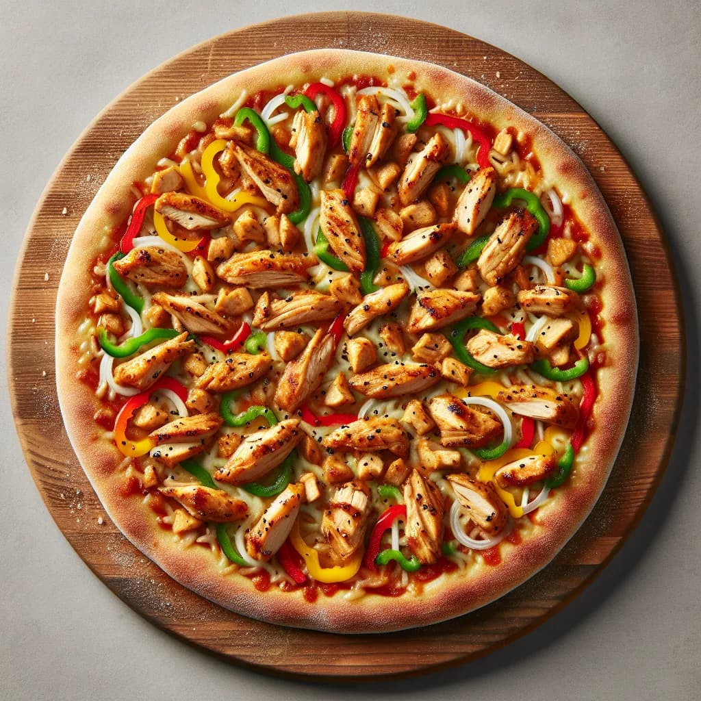 Asiatische Hähnchen-Pizza