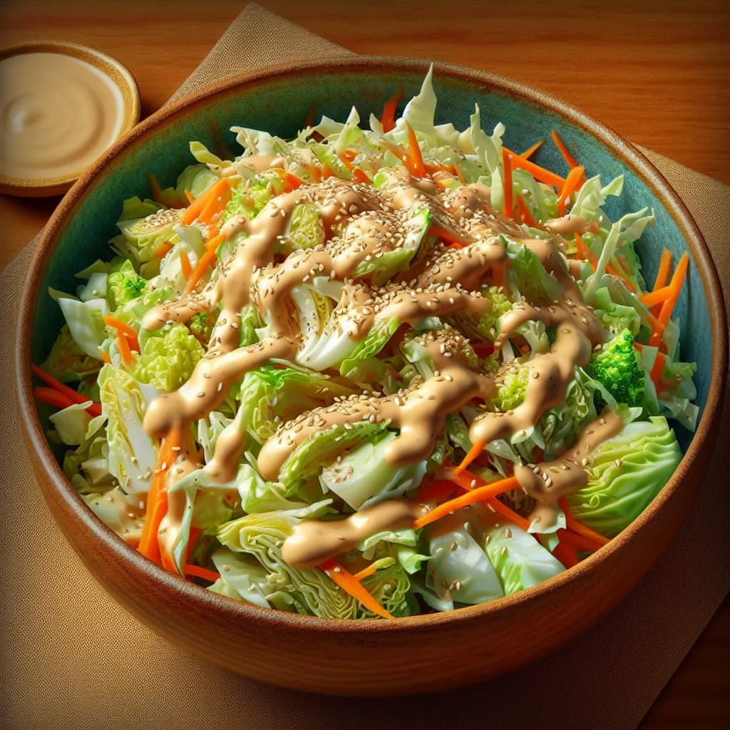 Asiatischer Krautsalat mit Miso-Dressing