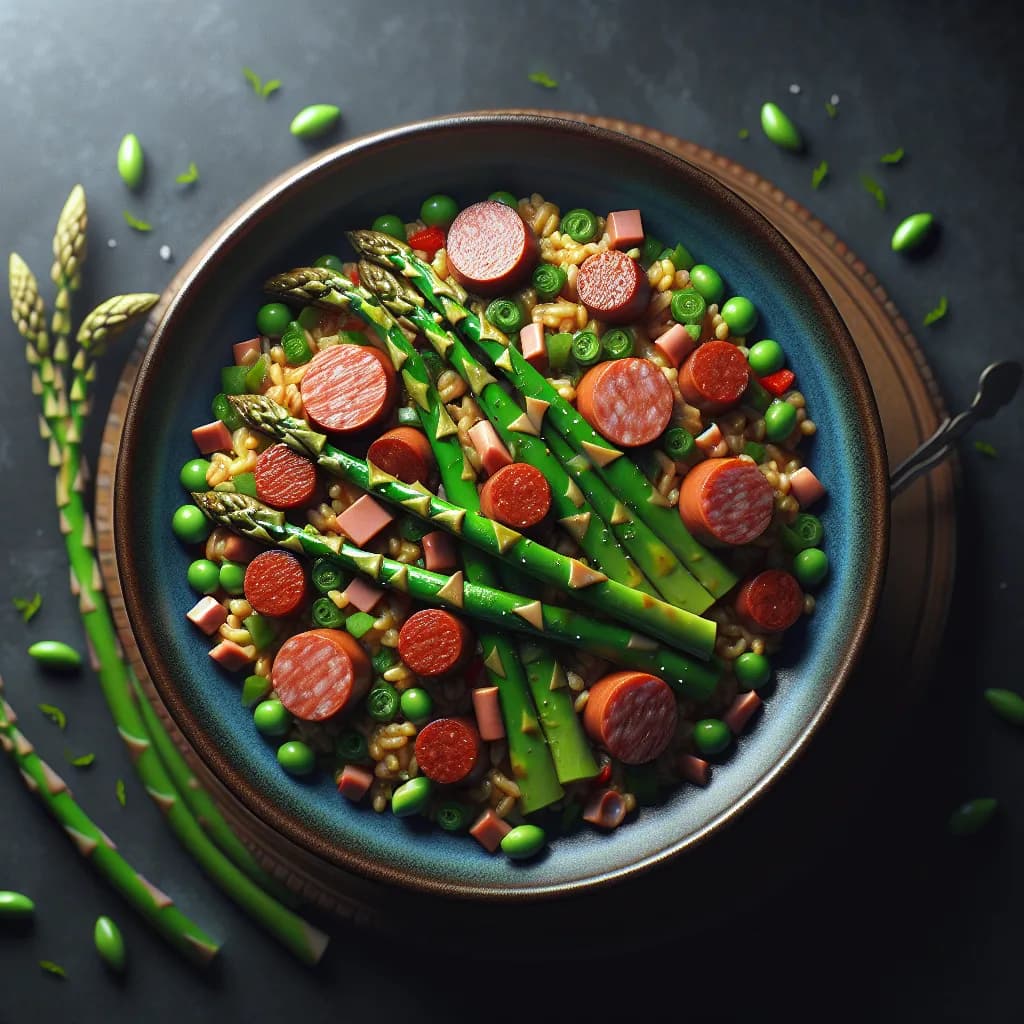 Asparagus and Sausage Jambalaya