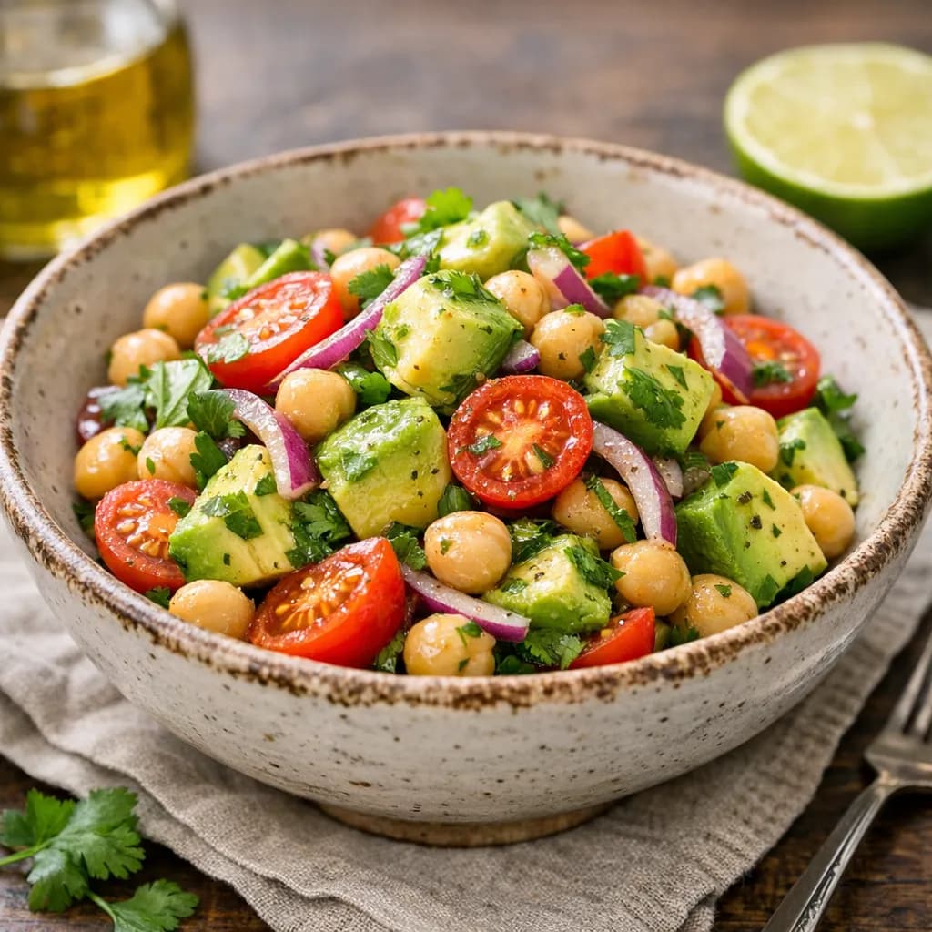 Avocado Chickpea Salad