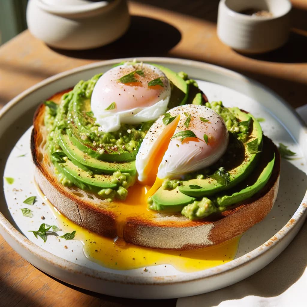 Avocado Toast with Poached Eggs
