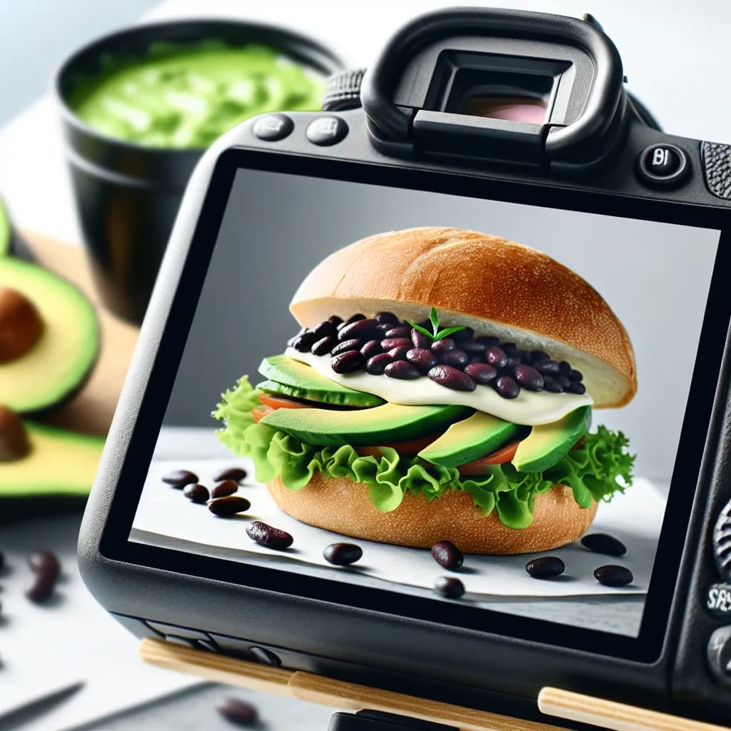 Avocado and Black Bean Sandwich