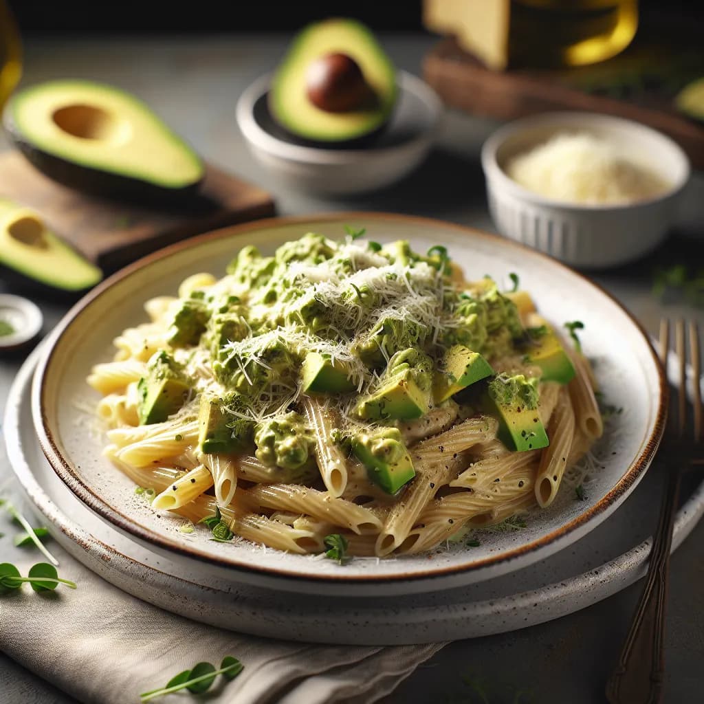 Avocado and Cheese Pasta