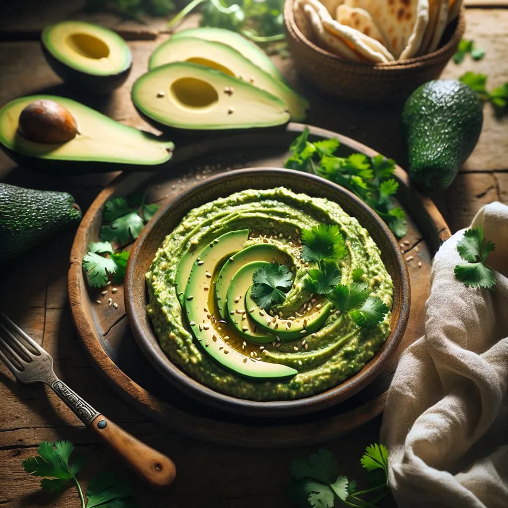 Avocado and Cilantro Hummus
