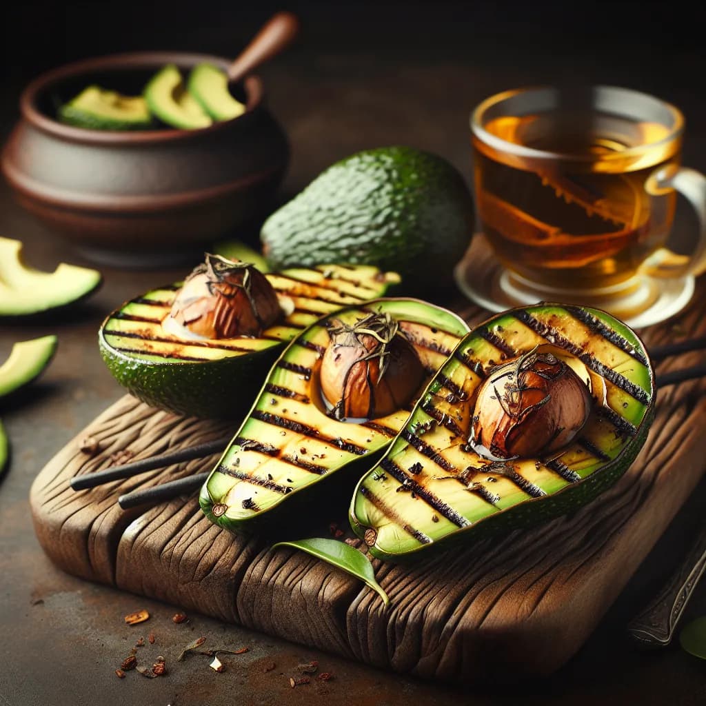 Avocat Grillé au Thé Hojicha