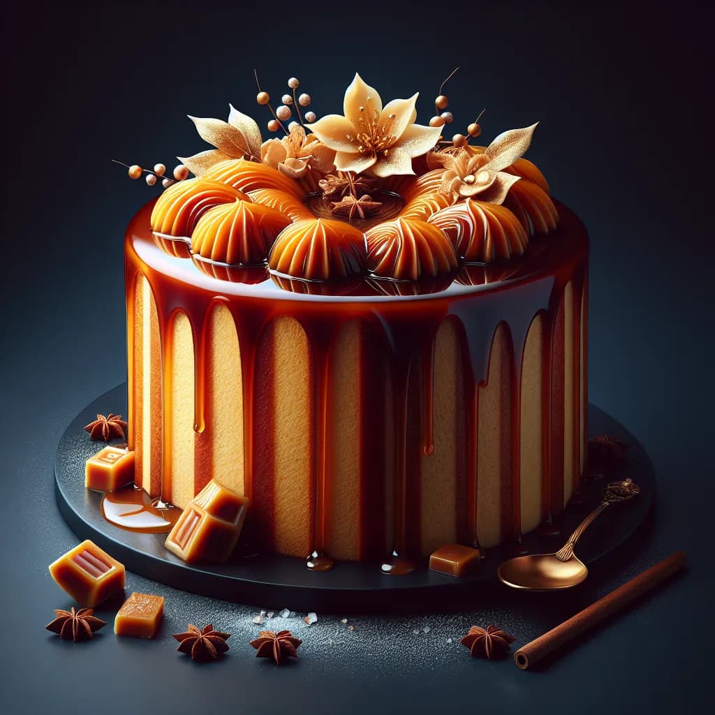 Bûche au Caramel Beurre Salée