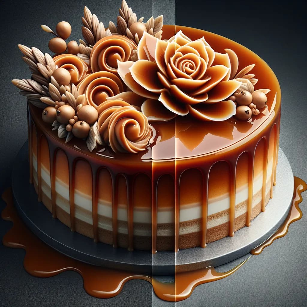 Bûche au Caramel Beurre Salée