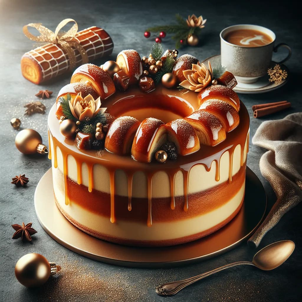 Bûche au Caramel Beurre Salée