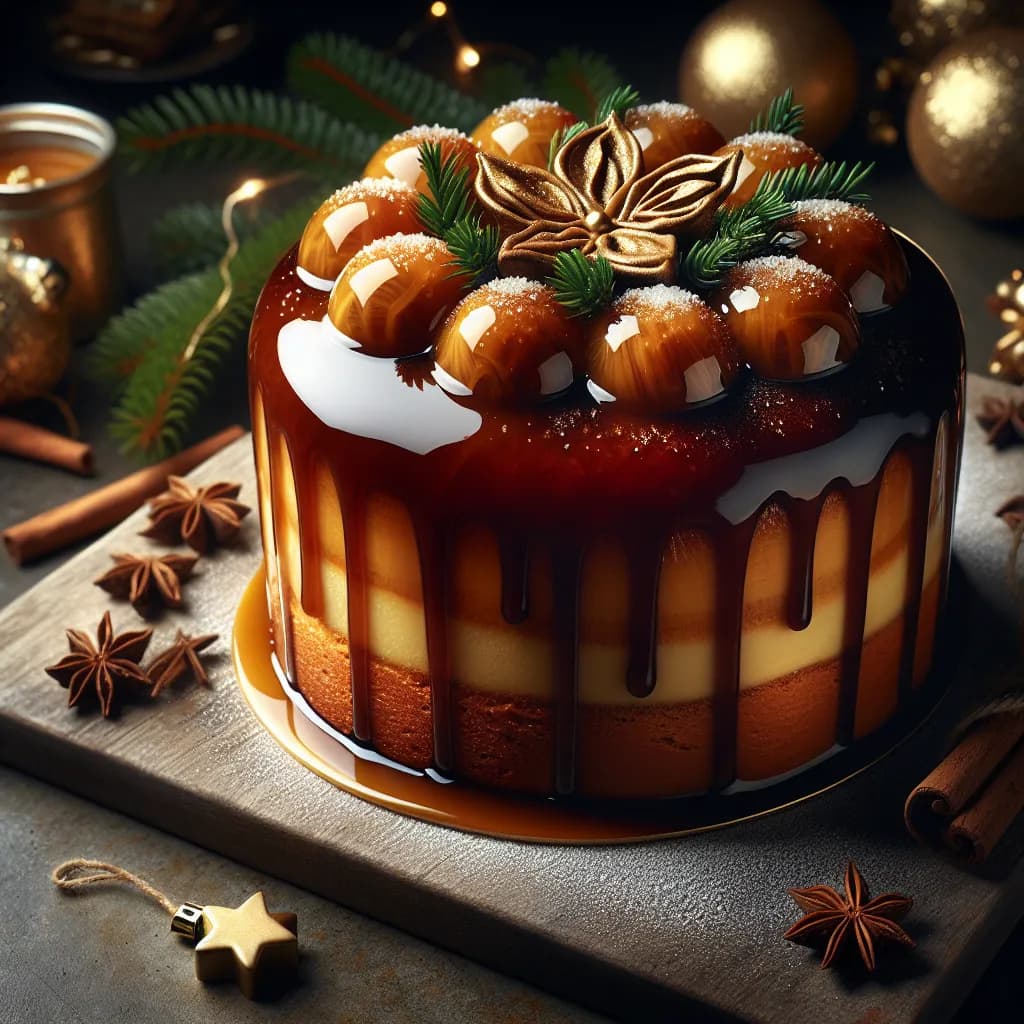 Bûche au Caramel Beurre Salée