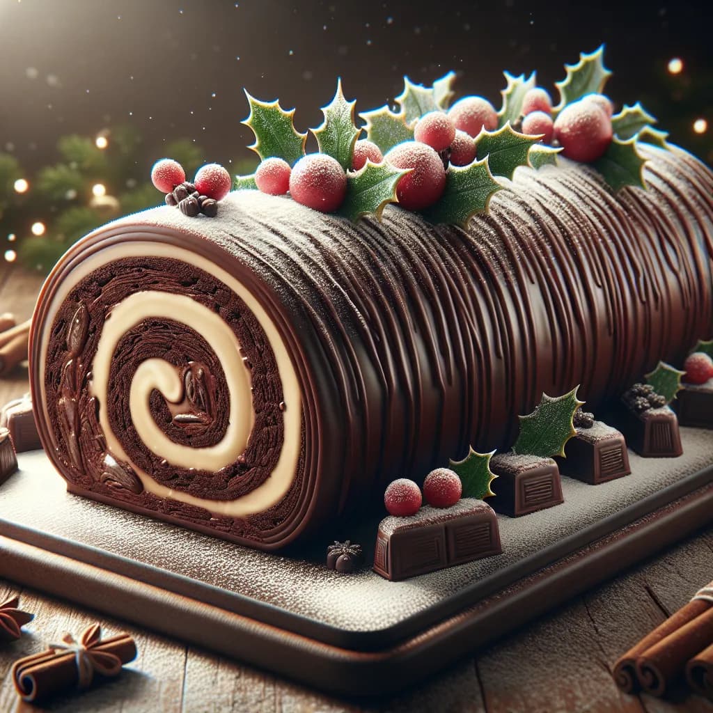 Bûche de Noël au Chocolat