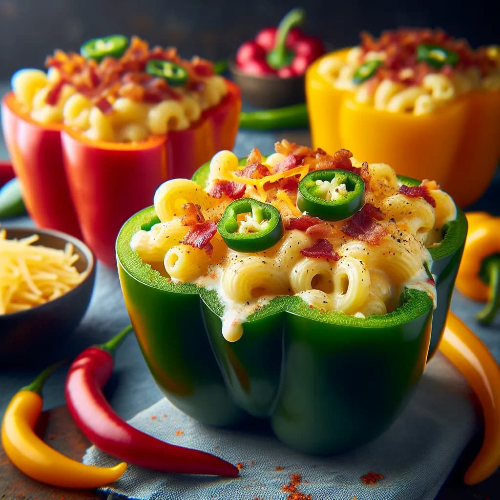 Bacon Mac 'n' Cheese Stuffed Peppers