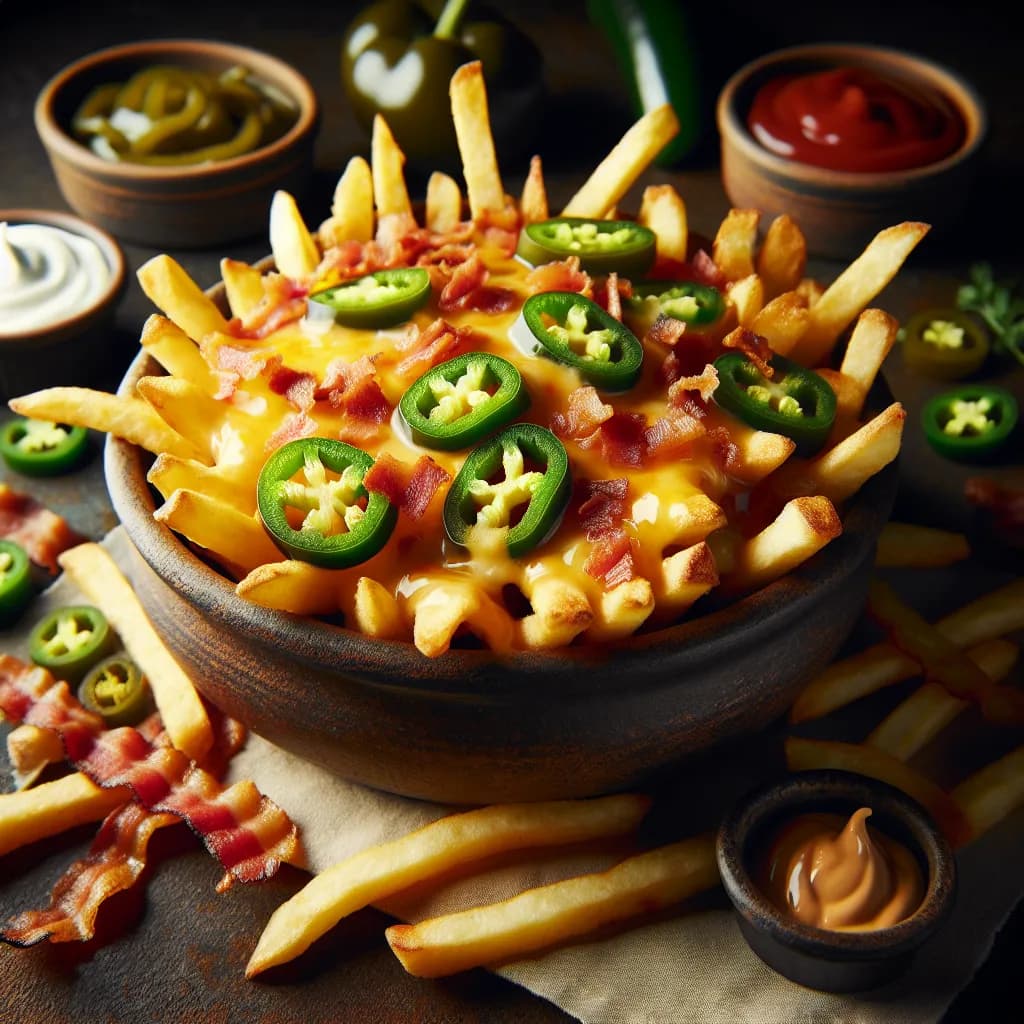 Bacon Wrapped Jalapeño Cheese Fries