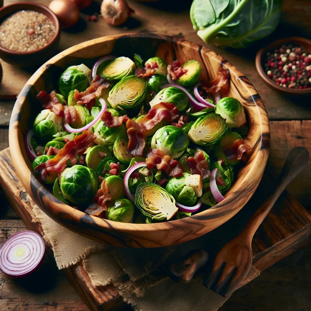 Bacon and Brussels Sprout Salad