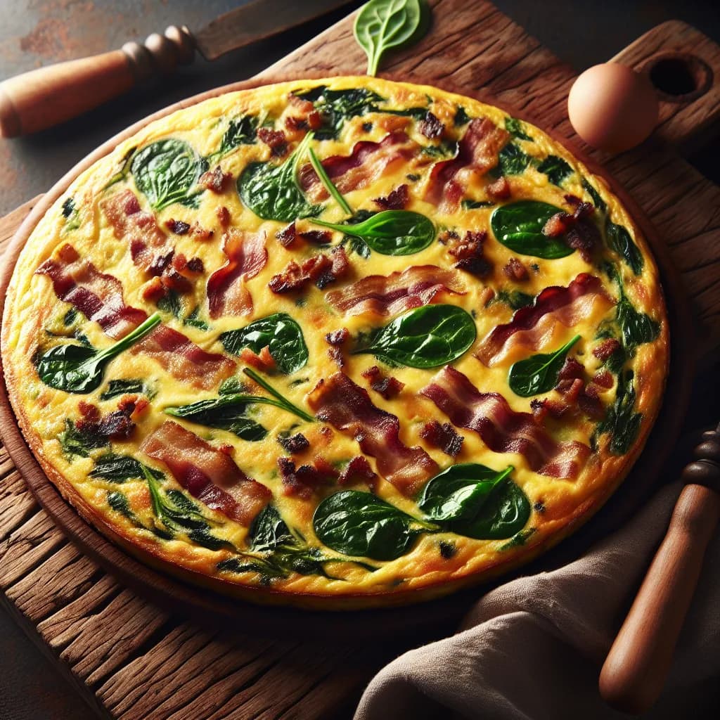 Bacon and Spinach Frittata