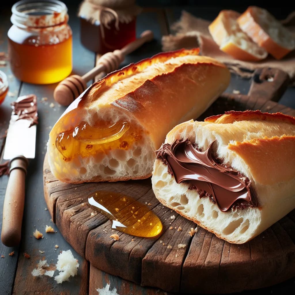 Baguette Nutella et Miel