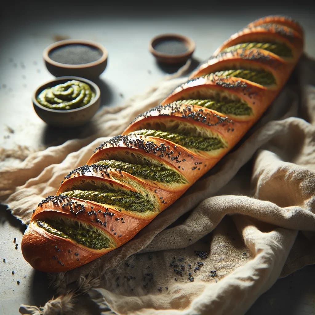 Baguette au Pesto
