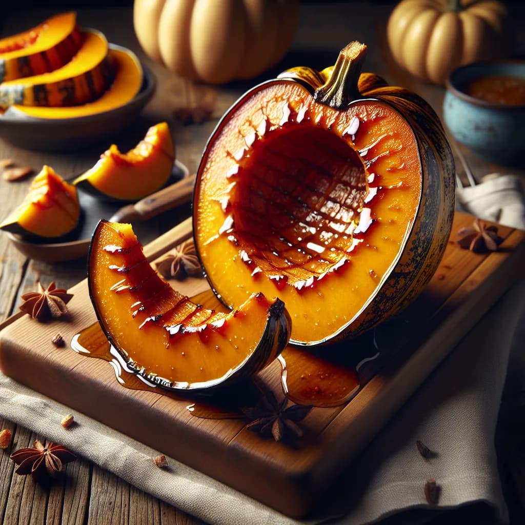 Baked Acorn Squash with Maple Glaze
