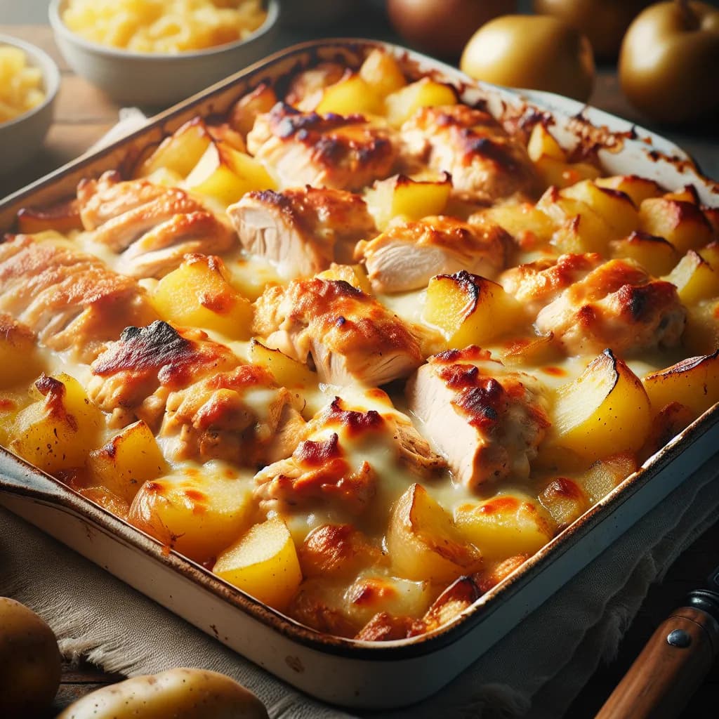 Baked Chicken and Potato Casserole