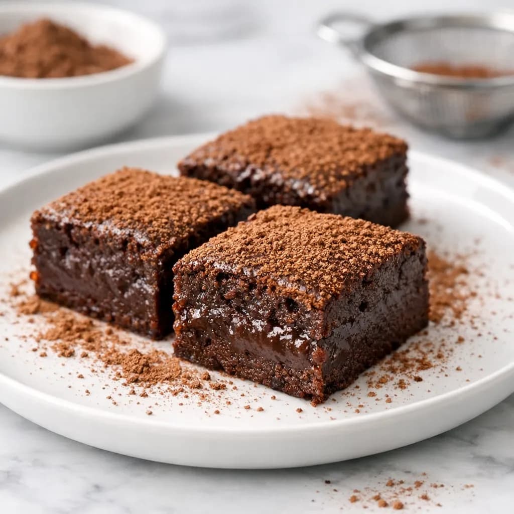 Baked Chocolate Pudding Squares