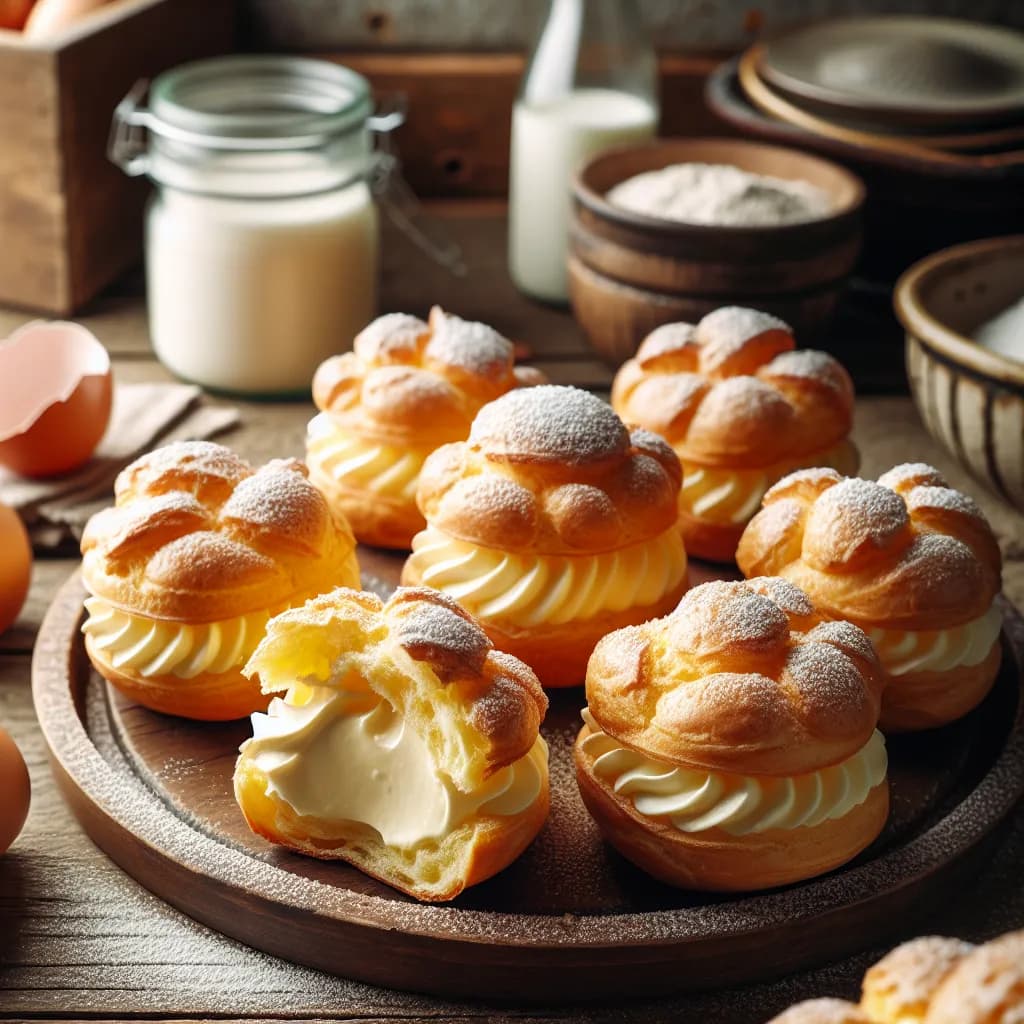 Baked Cream Puffs