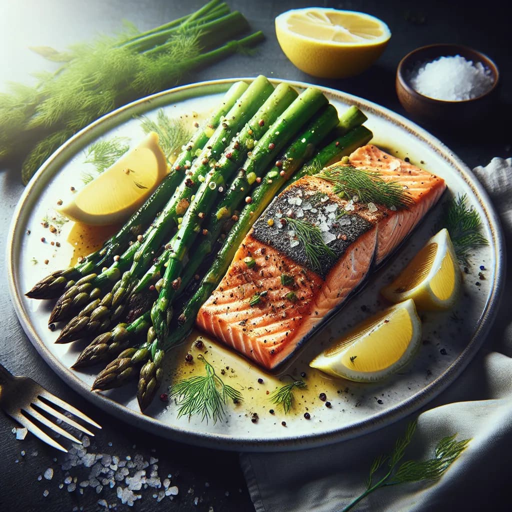 Baked Salmon with Asparagus