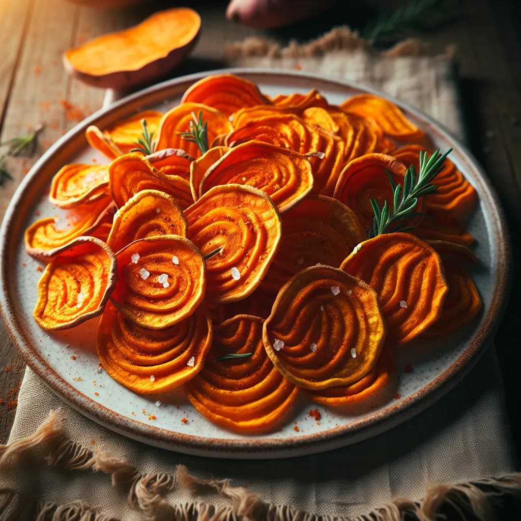 Baked Sweet Potato Chips
