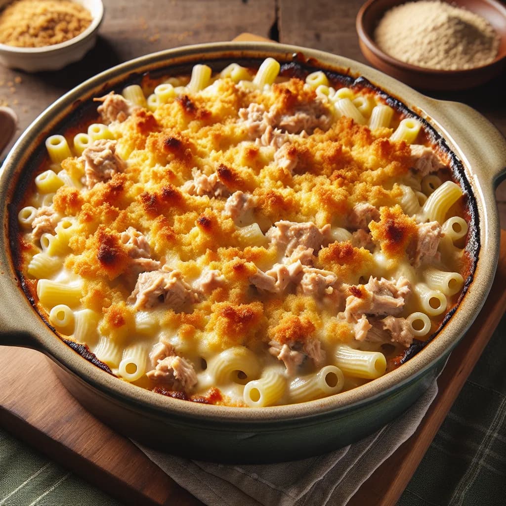Baked Tuna Macaroni Casserole